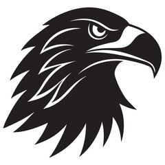 Obraz premium An eagle head silhouette 