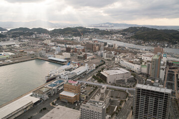 Fototapeta premium 下関側から見る関門海峡