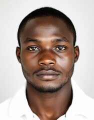 Obraz premium ID Photo for Passport : African young adult man 6