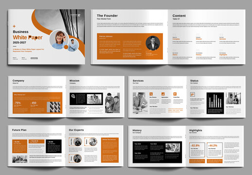 White Paper Layout Design Template