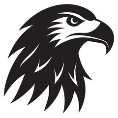 Fototapeta premium An eagle head silhouette 