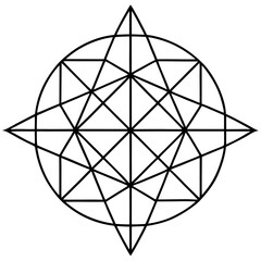 Symmetry in Grid Paper Vector Art