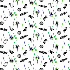 seamless pattern with notes