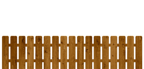 Durchsichtiger Bretterzaun aus Holz