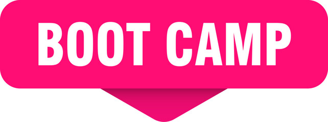 boot camp sticker. boot camp sign on transparent background