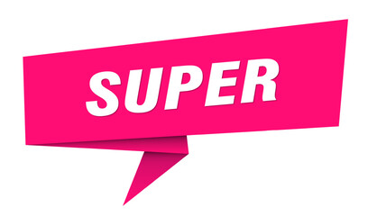 super banner. super speech bubble, label, sticker, sign template