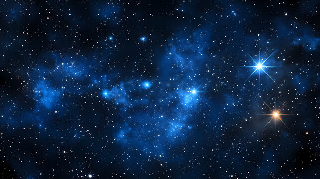 Cassiopeia constellation in the night sky. Starbright. Illustration