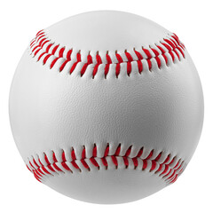 Baseball ball isolated on white background, full depth of field