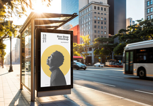 Bus Stop Mockup 03
