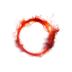 a bright red circle png