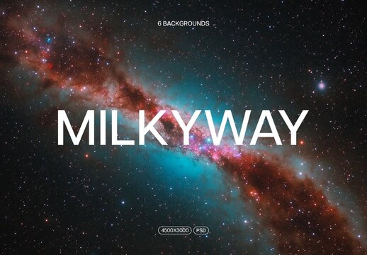Milky Way Backgrounds Pack With Generative AI