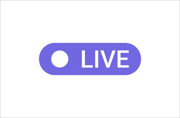 Live Broadcast Icon In Flat Vector Illustration Symbolizing Online Streaming, Social Media Engagement, And Digital Content Creation, Isolated On White Background