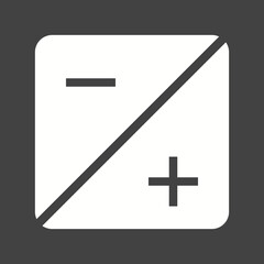 Fototapeta premium Picture Editing Glyph Inverted illustration.