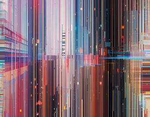 Obraz premium abstract glitch effect background