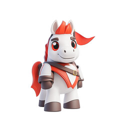 Playful pony action figure toy store display 3d model creative environment close-up view imaginative concept