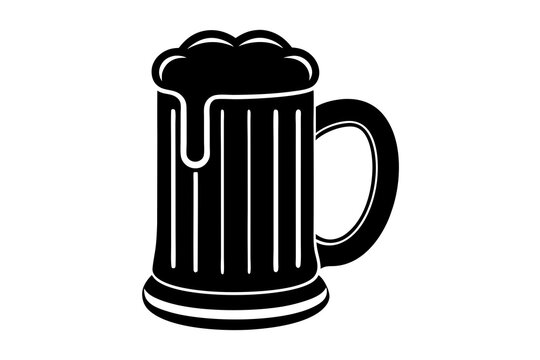 recommend clip art: Beer mug icon, Beer mug silhouette, Elegant beer black silhouette vector 
