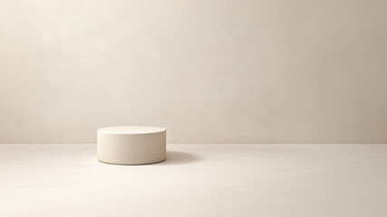 Marble stone pedestal, desk beige and mocha mousse color. Mockup banner  template stylish and minimalist design for cosmetics and products advertising, natural and clean style with space for text