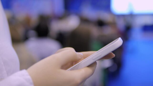 At the conference, an engaged audience used mobile devices to enhance their experience