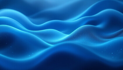 Obraz premium Abstract blue wave texture, capturing the dynamic flow and elegant curves of the sea. The deep blue hue evokes a sense of calmness and sophistication.