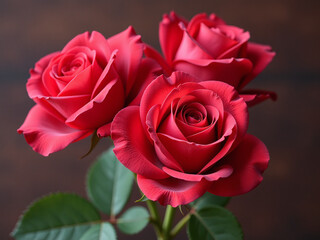 Fototapeta premium Rosas Son Una Forma Tradicional De Expresar Amor Y Romanticismo En La Cultura Y Las Relaciones. 00001