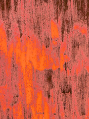 Rusty orange and pink metal surface showing signs of age and corrosion