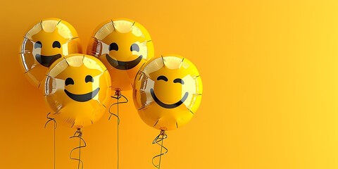 A Happy and Positive Emotion Concept with Vibrant and Uplifting Imagery