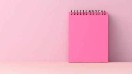 Minimalist Desk Calendar on Pastel Gray Background with 3D