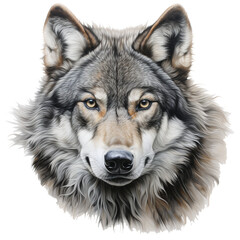 Wild Wolf Clipart Vector Illustration