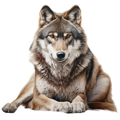 Wild Wolf Clipart Vector Illustration
