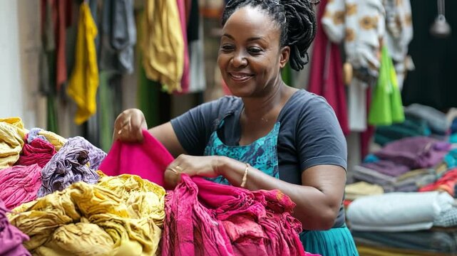 A woman nurse spearheads a community initiative to upcycle old textiles into sustainable fashion items