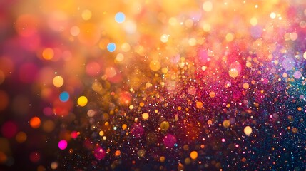 Fototapeta premium Vibrant and Cheerful Background with Sparkling Gradients Colorful Tones and Modern Playful Abstract Patterns Festive and Glittering Digital Backdrop Perfect for Events Parties and Holidays