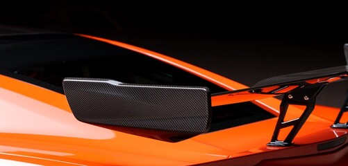 Carbon fiber rear wing
