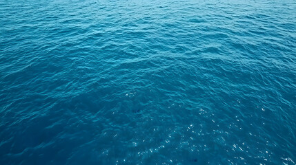 Ocean waves, ocean blue water landscape, aerial view