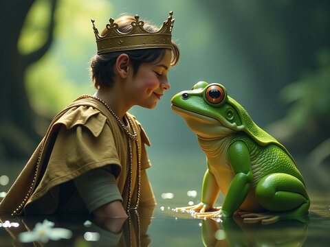 A Prince Has Been Transformed Into A Frog And Is Awaiting Someone To Break The Curse With A Kiss. 00003