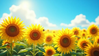 Naklejka premium Close-up of a Sunflower in Full Bloom with Detailed Petals and Seeds