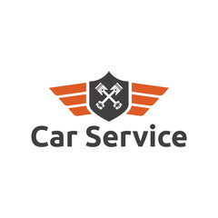 Auto parts logo design. Automotive parts, automobile repairing car, vector design and illustration