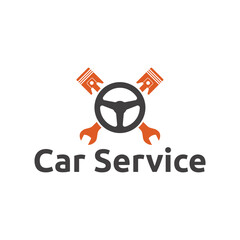 Auto parts logo design. Automotive parts, automobile repairing car, vector design and illustration