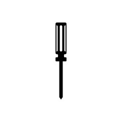 Vector silhouette of screwdriver wheel vector design and illustration