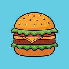Cartoon Food Icon vector illustration, Kawaii Cartoon Food clipart Design