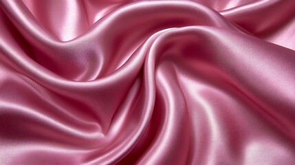 Luxurious Fuchsia Satin Fabric with Smooth Silky Texture Background