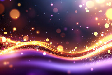 Glowing neon light background with bokeh effects, creating vibrant atmosphere. blend of red and purple hues adds depth and warmth to scene, perfect for creative projects