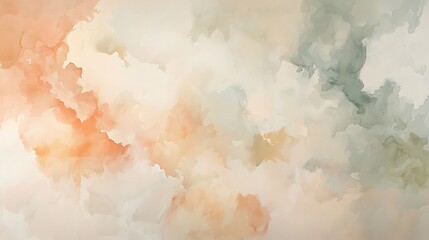 Obraz premium Soft Abstract Watercolor Background with Warm Earthy Tones