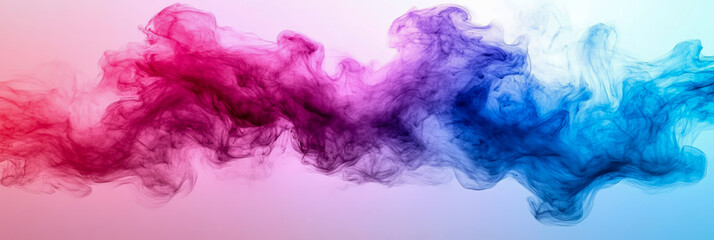 Fototapeta premium Abstract Swirling Colors: A Blue, Purple, and Pink Ink Cloud