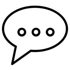 Chat Write Talk Line Icon
