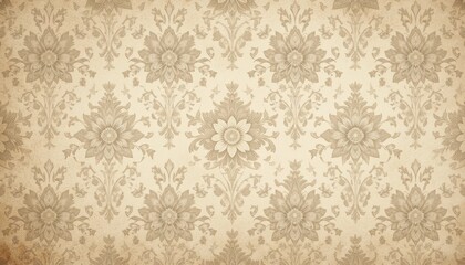 Fototapeta premium Vintage-Style Floral Wallpaper Background