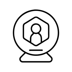 player token icon, player token line art - simple line art of player token, perfect for player token logos and icons and themed design 