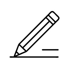 scorekeeping pencil icon, scorekeeping pencil line art - simple line art of scorekeeping pencil, perfect for scorekeeping pencil logos and icons and themed design 