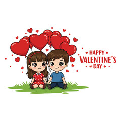 Happy Valentine's Day creative Valentine's Day celebration Valentines day with a romantic couple