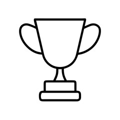 winner s trophy icon, winner s trophy line art - simple line art of winner s trophy, perfect for winner s trophy logos and icons and themed design 