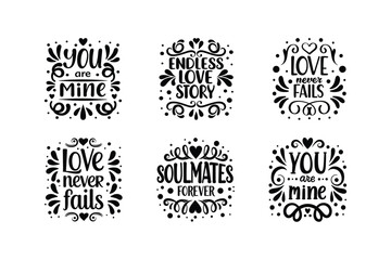 Valentine's Day, T-Shirt design bundle, Valentine's vector template